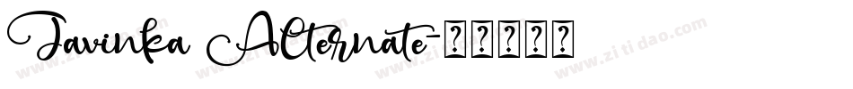 Javinka Alternate字体转换